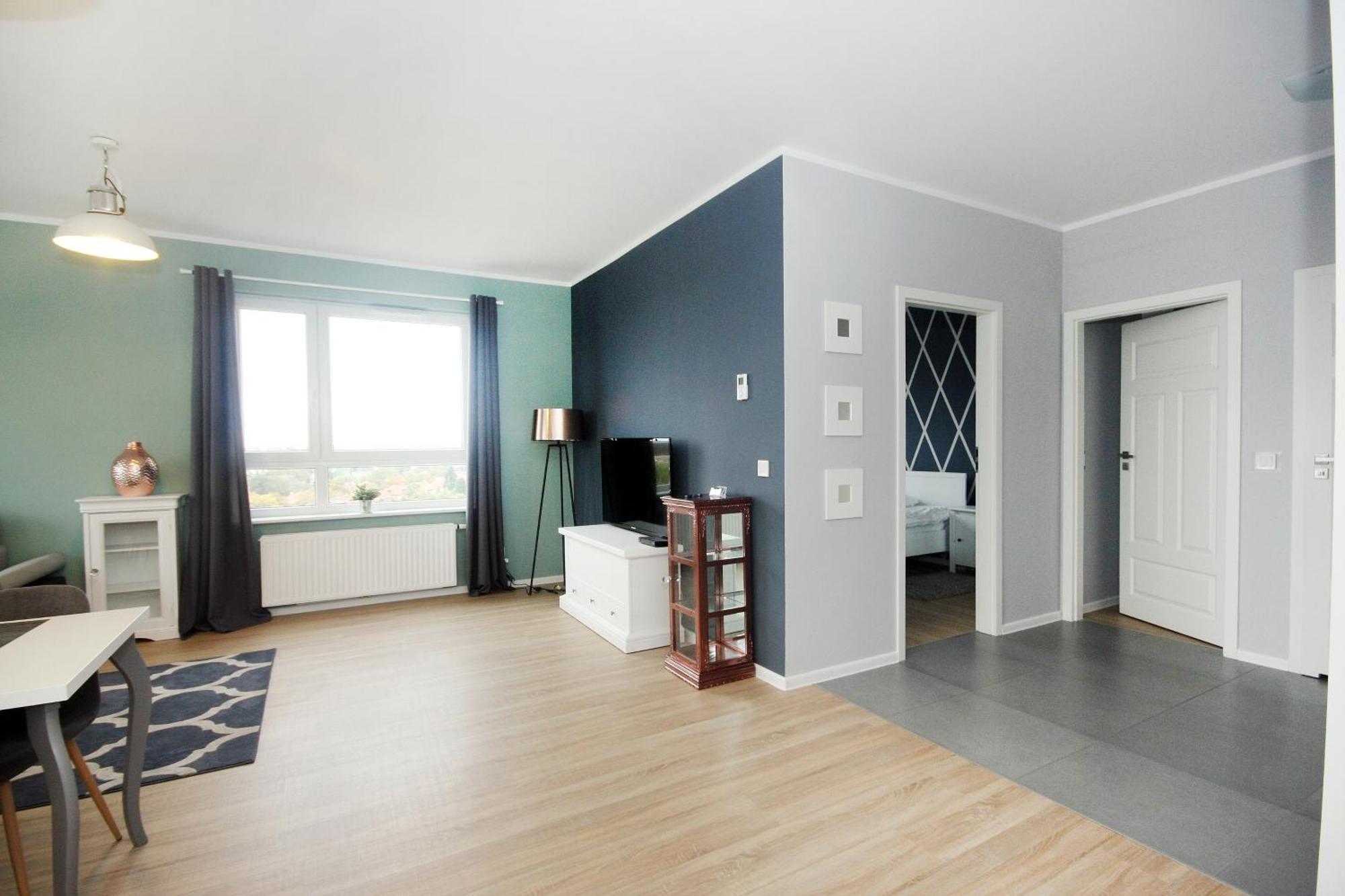 Livin Apartments Santocka Szczecin Rum bild