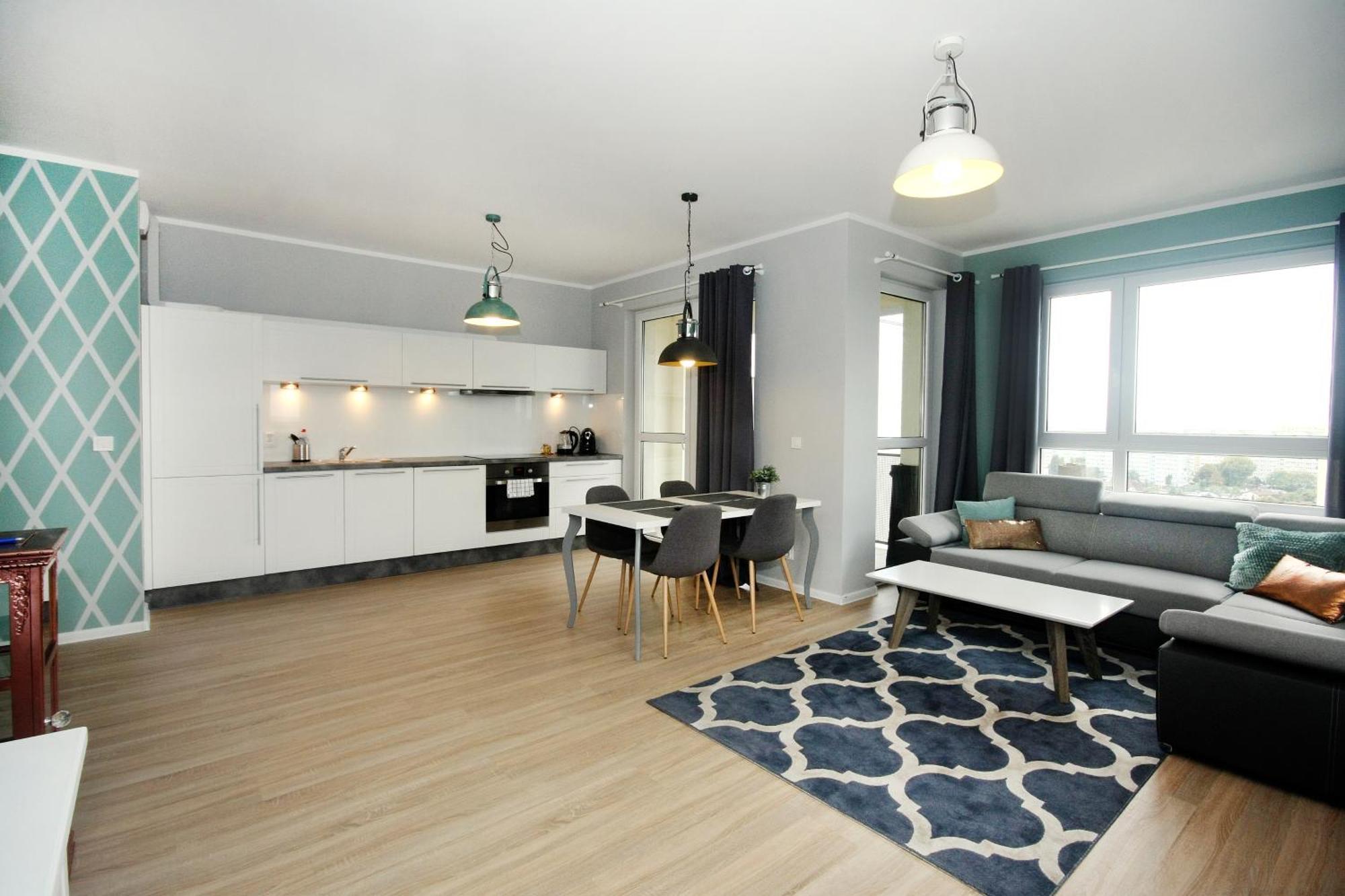 Livin Apartments Santocka Szczecin Rum bild