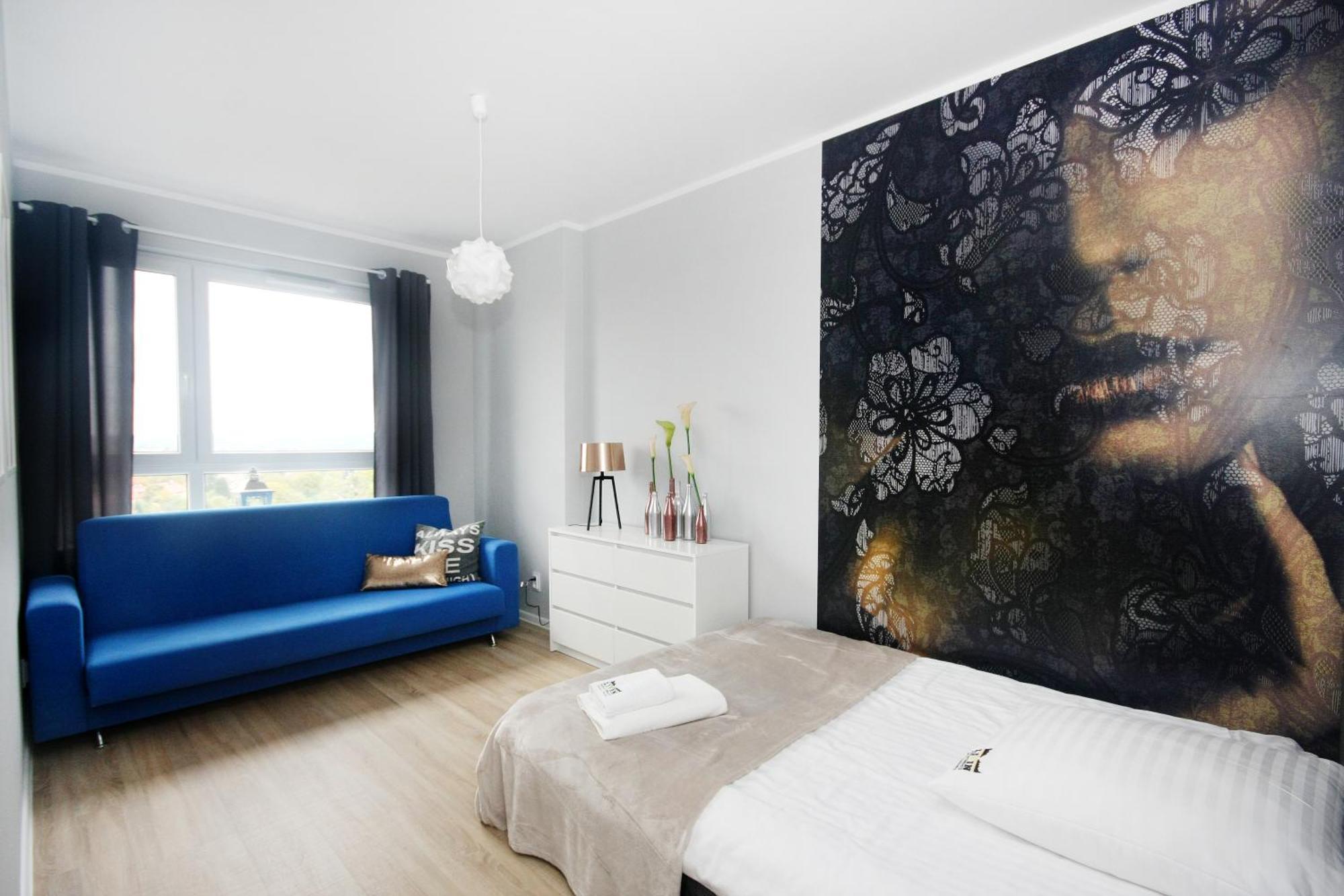 Livin Apartments Santocka Szczecin Rum bild